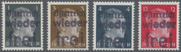 * Österreich - Lokalausgaben 1945 - Dorfstetten: 1945, 1Pfg., 3 Pfg., 4 Pfg. Und 12 Pfg. Mit Handstemp - Autres & Non Classés