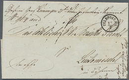 Br Österreichisch-Ungarische Feldpost - Italien: 1852, "FELDPOST.No.3" K1 Auf Komplettem Faltbrief Von - Sonstige & Ohne Zuordnung