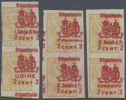 (*) Österreichisch-Ungarische Feldpost - Italien: 1918, ORTSPOSTMARKEN: Ital. Stempelmarken 2 C. Auf 1 C - Other & Unclassified