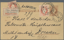 GA Österreich - Ganzsachen: 1879, 2 Kreuzer Franz Josef Ganzschenkarte Mit Zwei Bildgleichen 5 Kr. Mark - Autres & Non Classés