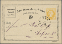 GA Österreich - Privatganzsachen: 1875, 2 Kreuzer Correspondenz-Karte Mit Privatem Zudruck "Glückzufall - Altri & Non Classificati