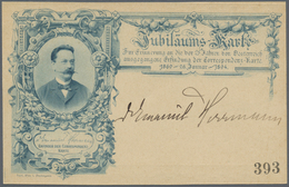 GA Österreich - Privatganzsachen: 1894, Private Correspondenz-Karte 2 Kr. Braun Mit Vs. Zudruck 'Jubilä - Altri & Non Classificati