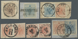 Brfst/O Österreich - Stempel: 1850, "TURKEVE" K1, "PRESZBURG" L2, "KIS VARDA" K1 Und 3x "SZEGEDIN" K2 Auf 2 - Frankeermachines (EMA)
