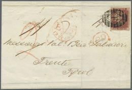 Br Österreich - Besonderheiten: 1868, "PD"-Faltbrief Aus England Mit 1 Penny Frankiert Und "F"-Stempel - Sonstige & Ohne Zuordnung