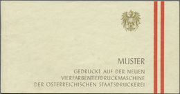 ** Österreich - Besonderheiten: 1965 Ca., Muster-Geschenkheft Der Österreichischen Staatsdruckerei, Ent - Autres & Non Classés