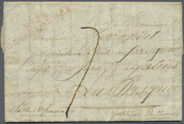 Br Polen - Vorphilatelie: 1807, "No.78 GRAND ARMÉE", Red Double Line On Folded Letter (dated Marienbour - ...-1860 Prephilately