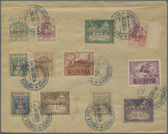 Br Polen - Post In Der Levante: 1919, 3 F To 5 M Carmine Imprint "LEVANT" Complete Set Of 12 Values On - Levant (Turchia)