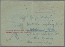 Br Polen - Besonderheiten: 1946, Cover Sent From Lodz, Obviously Via Warszawa To Polish Camp Peckelshei - Sonstige & Ohne Zuordnung