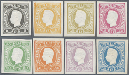 (*) Portugal: 1866, Luis I. "Fita Curva", 5r. To 120r., 1905 Reprints, Complete Set Of Eight Values. - Brieven En Documenten