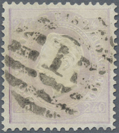 O Portugal: 1873, 240 R. Lilac, Well Perforated And Centered, Cancelled By Clear Strike Of Numeral ”1” - Briefe U. Dokumente