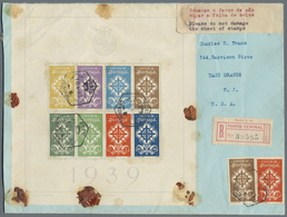Br Portugal: 1940, Portuguese Legion, Souvenir Sheet On Registered Cover (with Additional Franking 25c. - Briefe U. Dokumente