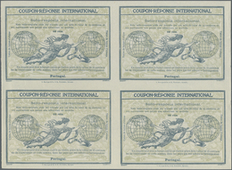 Portugal - Ganzsachen: Design "Rome" 1906 International Reply Coupon As Block Of Four 60 Reis Portug - Ganzsachen