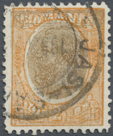 O Rumänien: 1901, König Karl I. 2 L. Orange/braun Im Doppeldruck Mit Einer 10 B.-Freimarke Mit Bedarfs - Storia Postale