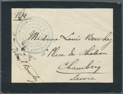 Br Rumänien - Besonderheiten: 1919. Stampless Mourning Envelope Endorsed 'F.M.' Addressed Lo France Can - Other & Unclassified