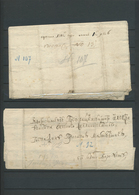Br Russland - Vorphilatelie: 1710 - 1727, Two Letters/ Covers From 18th Century, Some Defects, Rare! - ...-1857 Préphilatélie