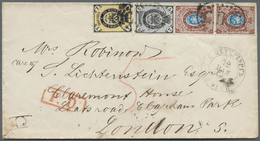 Br Russland: 1870: Farbfrische 26 Kop.-Frankatur Mit Zweimal Ovalstempel E.P.B. (Stadtpost St. Petersbu - Neufs