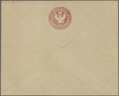 GA Russland - Ganzsachen: 1848, First Issue 30 + 1 K. Carmine Envelope, Unused, Slight Toned, Otherwise - Entiers Postaux