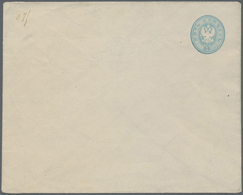 GA Russland - Ganzsachen: 1875, Mint Stationery Color-proof Envelope 5 Kop. Light-blue Instead Of Lilac - Stamped Stationery