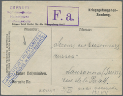 Br Russland - Besonderheiten: 1915. German P.O. W. Camp Printed Envelope Headed 'Geprüft Kommandantur H - Autres & Non Classés