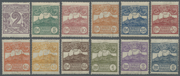 ** San Marino: 1903, Definitives "Cypher/Monte Titano", 2c. To 5l., Complete Set Of Twelve Values, Main - Neufs