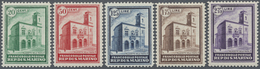 ** San Marino: 1932, Post Office Building, 20c. To 2.75l., Complete Set Of Five Stamps, Unmounted Mint, - Ongebruikt
