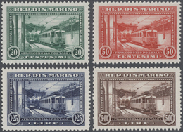 ** San Marino: 1932, Eröffnung Der Elektrischen Bahn, Postfrischer Satz Von 4 Werten (Mi. 300 €) - Nuovi