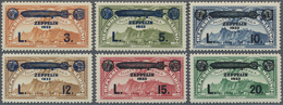 ** San Marino: 1933, Zeppelin Overprints, Complete Set Of Six Values, Unmounted Mint. Sass. PA11/16, 60 - Unused Stamps