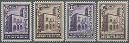 ** San Marino: 1933, Philatelic Congress Bologna, Complete Set Of Four Values, Unmounted Mint, Signed E - Neufs