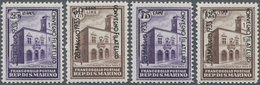 ** San Marino: 1933, Philatelic Congress, Complete Set Of Four Values, Unmounted Mint, Signed. Sass. 17 - Neufs