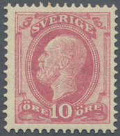 * Schweden: 1885: 10 Ö. Mattkarmin, Type I, Gut Zentriertes, Ungebrauchtes Exemplar In Sehr Frischer E - Ungebraucht