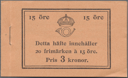 ** Schweden - Markenheftchen: 1936, Gustaf V Left Profile, Complete Stamp Booklet ‚Pris 3 Kronor.‘ Bear - 1951-80