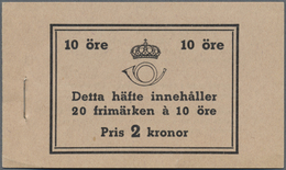 ** Schweden - Markenheftchen: 1939, Gustaf V Right Profile Type II, Two Complete Stamp Booklets ‚Pris 2 - 1951-80