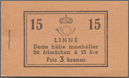 ** Schweden - Markenheftchen: 1939, Bicentenary Of The Royal Academy Of Sciences (Linne), Two Complete - 1951-80