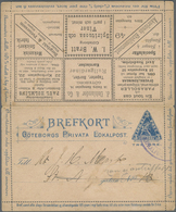 GA Schweden - Privatpostmarken: 1900(ca.), Göteborg Privata Lokalpost 3 Ö Letter-card With Advertising- - Sonstige & Ohne Zuordnung