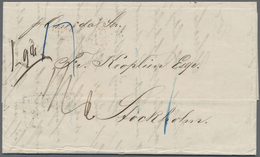 Br Schweden - Besonderheiten: 1860. Stampless Envelope (unpaid) Addressed To Sweden Written From Rio De - Other & Unclassified