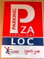 HANDBALL / MEN'S EHF EURO CROATIA 2018 / Parking Sign, Carton Poster - Handbal