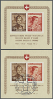 **/O/Br Schweiz: 1941 Drei Pro Juventute-Blocks, Einmal Postfrisch, Einmal Gestempelt Und Ein Block (20 Rp.- - Neufs