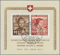 O Schweiz: 1941, Pro-Juventute-Block, Sauber Gestempelt. (Mi. 450,-) - Neufs