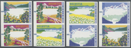 ** Schweiz - Automatenmarken: 1996, Schweizer Landschaften In Den Vier Jahreszeiten, Vier Verschiedene - Francobolli Da Distributore