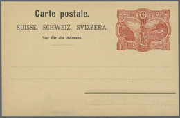 GA Schweiz - Ganzsachen: 1905, GANZSACHEN-Karte „RÜTLI-Essay" Zu 10 Rp. Mit Großem Wertschild 'Rütli, T - Interi Postali