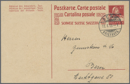 GA Schweiz - Ganzsachen: 1918, Dienstpostkarte Der Abteilung Für Industrielle Kriegswirtschaft 'Tellbru - Stamped Stationery