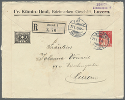 GA Schweiz - Privatganzsachen: 1915: Ungewöhnlich Gebrauchte Und Recht Seltene Privatganzsache 20 Rp. ' - Ganzsachen