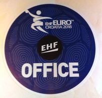 HANDBALL / MEN'S EHF EURO CROATIA 2018 / Main Official Sticker / EHF OFFICE - Handball