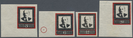 * Sowjetunion: 1924, Death Of Wladimir Lenin Complete IMPERFORATE Set In The Scarce Type I (20 X 25 Mm - Covers & Documents