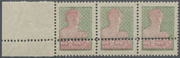 ** Sowjetunion: 1924/1926, 2rbl. Green And Rose On White Paper Without Wm, Perf. 14¼:14¾, Horiz. Margin - Brieven En Documenten