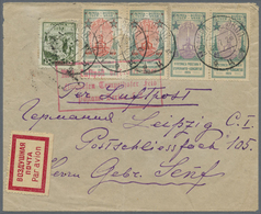 Br Sowjetunion: 1926, 27.7., Air Mail Letter From MOSKOW, Franked With 7 And 14 Kop Esperanto Congress - Lettres & Documents