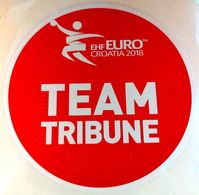 HANDBALL / MEN'S EHF EURO CROATIA 2018 / Main Official Sticker / TEAM TRIBUNE - Handball