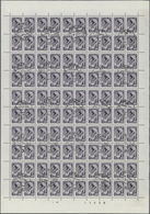 O Sowjetunion: 1961 Three Complete Sheets Of Definitives All Cancelled To Order, With Engraved And Per - Lettres & Documents