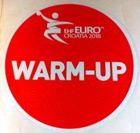 HANDBALL / MEN'S EHF EURO CROATIA 2018 / Main Official Sticker / WARM-UP - Handball