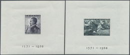 ** Spanien: 1938, Sieg über Die Türken In Der Seeschlacht Von Lepanto, Taufrisches Luxusblockpaar (Edif - Used Stamps